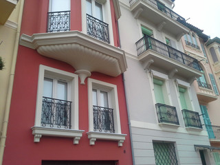 Monaco-Ville architecture, Fragment of typical architectural structures of Monaco