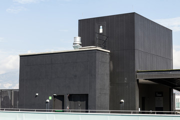 Fototapeta na wymiar architecture terrace modern building