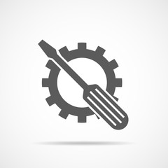 Service tool symbol. Vector illustration