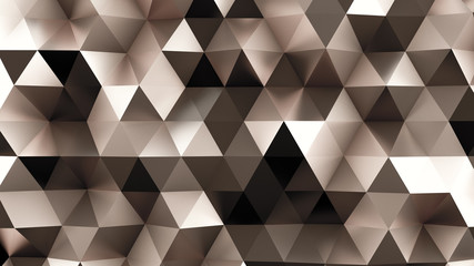 Obraz premium Golden crystal background. 3d illustration, 3d rendering.