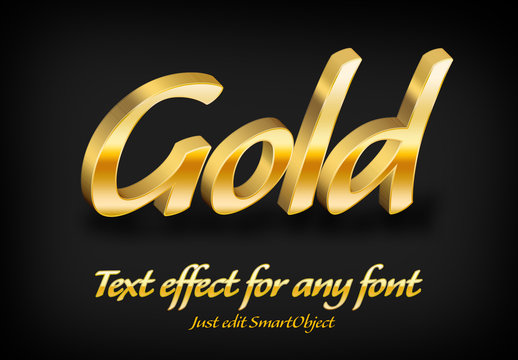 Gold Text Style 4