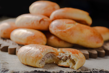 meat pies,brioche with meat,homemade buns,grandmother's rolls,classic buns,meat bun