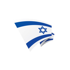 Israel flag, vector illustration