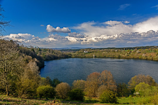 Caldera Weinfelder Maar at Daun, Germany