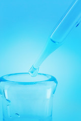 test tubes closeup.medical glassware