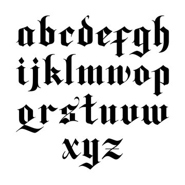 gothic vector font