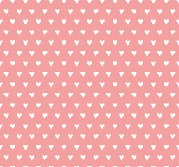 Vector Illustration with Hearts. Abstract Cute Seamless Pattern.