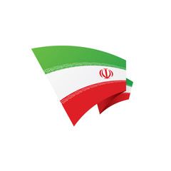 Iran flag, vector illustration