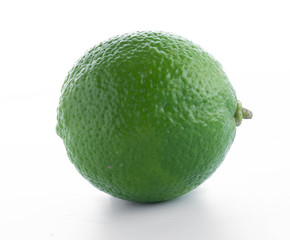fresh lime isolated on white