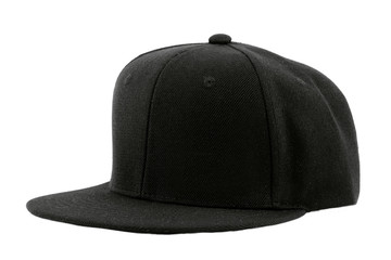 Black cap, baseball cap, Cap isolated white background