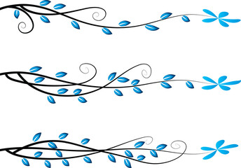 Fototapeta premium plant and flower line