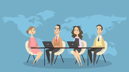 Business people discussing.