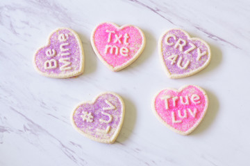Obraz na płótnie Canvas Valentines day cookies