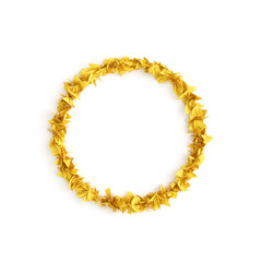 Beautiful autumn wreath. 3d illustration, 3d rendering.