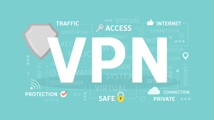 VPN concept illustration.
