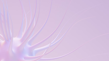 Light, gentle abstract background. 3d illustration, 3d rendering.