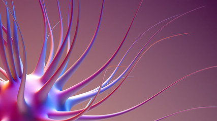 Abstract background shape. 3d illustration, 3d rendering.