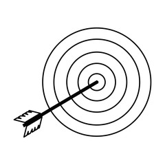 target with arrow icon vector illustration design