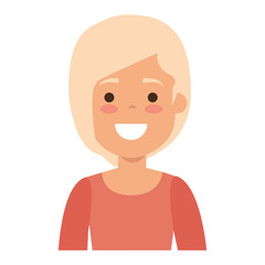beautiful woman avatar character vector illustration design
