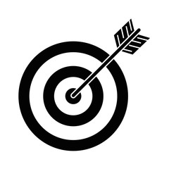 target with arrow icon vector illustration design