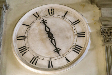 ancient wall clock