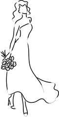 bride drawing