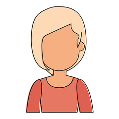 beautiful woman avatar character vector illustration design