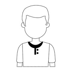 young man avatar character vector illustration design