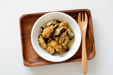 ムール貝の塩水漬け