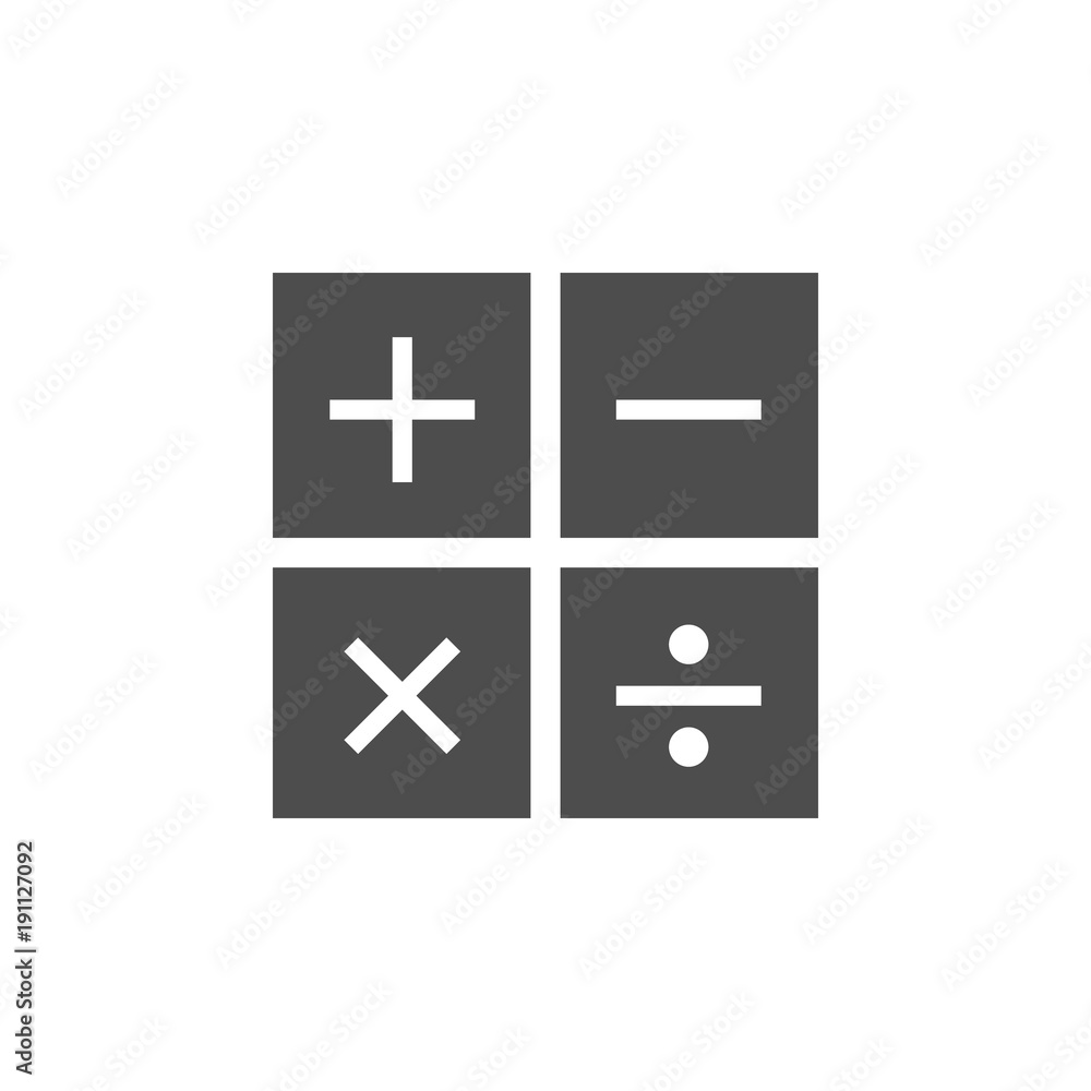 Poster mathematical signs icon. elements of web icon. premium quality graphic design icon. signs and symbol