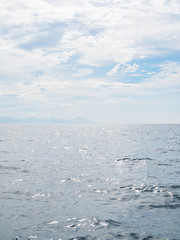 Sea beach horizontal with clouds