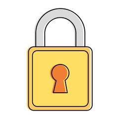 safe secure padlock icon vector illustration design