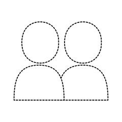 users silhouettes avatars icon vector illustration design