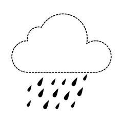 weather cloud rainy icon vector illustration design