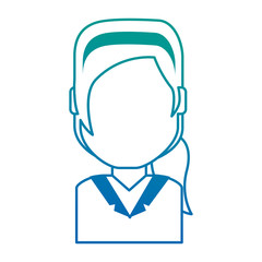 beautiful and young woman character vector illustration design