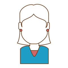 Obraz premium beautiful and young woman character vector illustration design