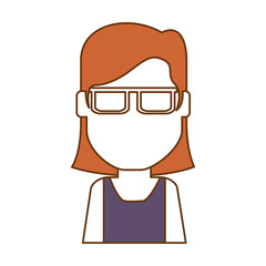 Obraz premium beautiful and young woman character vector illustration design