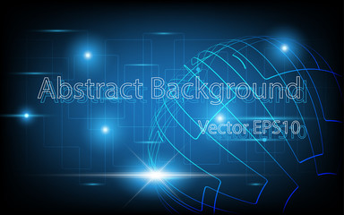 Abstract technology background Hi-tech communication concept innovation background vector illustration