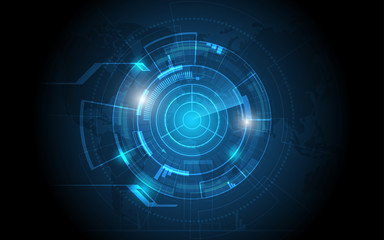 Naklejka premium Abstract technology background Hi-tech communication concept innovation background vector illustration