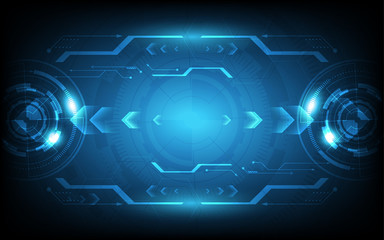 Obraz premium Abstract technology background Hi-tech communication concept innovation background vector illustration