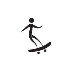 sportsman on skateboard icon. Elements of sportsman icon. Premium quality graphic design icon. Signs and symbols collection icon for websites, web design, mobile app