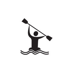 rowing icon. Elements of sportsman icon. Premium quality graphic design icon. Signs and symbols collection icon for websites, web design, mobile app
