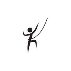 gymnast with ribbon icon. Elements of sportsman icon. Premium quality graphic design icon. Signs and symbols collection icon for websites, web design, mobile app