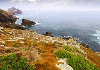 Cliffs at ocean coast