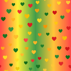 Heart pattern. Seamless vector