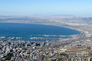 Obraz premium Capetown view from Table mountain