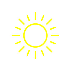 sun icon Vector illustration, EPS10.