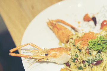 Seafood Shrimp Spaghetti