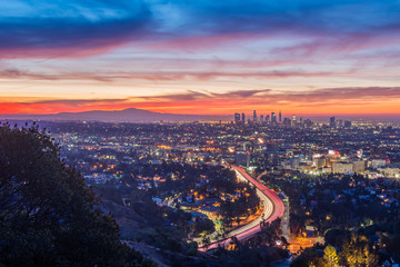Sunrise from the Hollywood Bowl Overlook