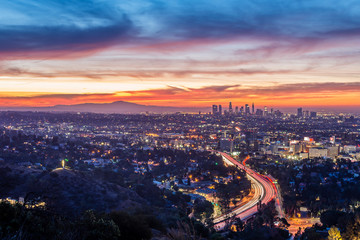 Sunrise from the Hollywood Bowl Overlook